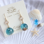 まんまる海塗りピアス・イヤリング