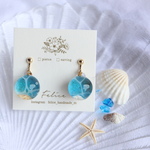 まんまる海塗りピアス・イヤリング