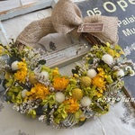 野の黄花ハーフwreath