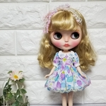 リカちゃん☆ブライス☆アウトフィット☆フリフリふわふわワンピ
