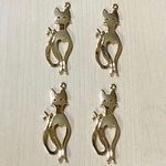 ●30㎜● GOLD CAT DESIGN CHARM