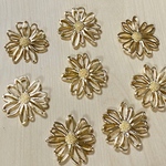 ●28㎜● GOLD FLOWER CHARM PARTS
