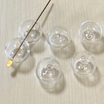 ●14㎜● CLEAR GLAS ROUND BEADS