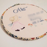 hatosabu15様専用♡リバティ刺繍枠のバースボード