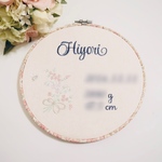 yukin8092様専用♡リバティ刺繍枠のバースボード