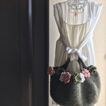 ＊新作・受注制作＊お花いっぱいマルシェバッグ＊ナッツシーン＊かごバッグ＊カゴバッグ＊