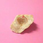 【再販】ピンキーリング  インカローズ 天然石 一粒ピンキーリング
