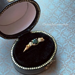 ブラックオパールとカレンシルバーのリング