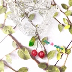 普通に可愛いサクランボ🍒ネックレス(ステンレスチェーン付き)