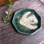 陶器＊village bird小皿