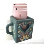 カップ型 スマホ　リモコンスタンド トールペイント 