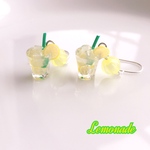 ひんやり 自家製レモネードのピアス/イヤリング