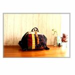 2525iiyume様専用＊＊＊大人の女性に♪お花の刺繍あおりがまくちぽってりリュック