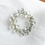 白いあじさいのブローチ