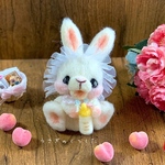 ベビうさぎのミルクちゃん羊毛マスコット