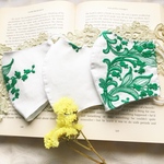 刺繍マスク　すずらんマスク　大人立体マスク　３点セット