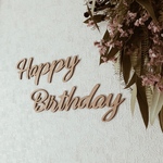 木製レターバナー　Happy Birthday ハッピーバースデー　お誕生日
