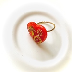 ♥チェコガラス釦の指飾り♥