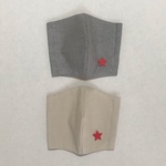 インナーマスク⭐︎2枚セット　ローズグレー&クリーム