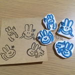 消しゴムはんこ✴︎うさぎセット2