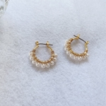 【ノベルティあり❤︎】パールのフープピアス