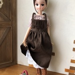 リカちゃん服＊エプロンスカートとパフスリーブブラウスのセットsp