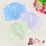 可愛い大きめ水玉マスク（耳ゴム付）