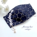 flowery lace ~navy~