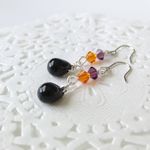 ハロウィン色ピアス