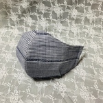 極 立体マスク  極涼感  女性用M~L ﾎﾞｰﾀﾞｰ濃蒼 