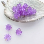 ♡#14(4pcs)パープル＊結晶パーツ＊