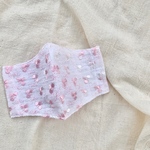＊夏用 接触冷感 【1枚限定】ひんやり 立体マスク インナーマスク フラワープリント マスクカバー 大人用　布マスク ゴム付き