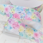 【2m】38mm花柄グログランリボン amrbn