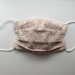 【夏用】冷感プリーツマスク／フィルターポケット付き　小花柄