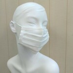夏用レース  ワイヤー入りプリーツマスク
