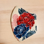 和柄★普通サイズ★さらし裏地で夏も快適！夏用マスク　浴衣や着物にも合う★