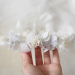 flower crown♡ アジサイ　× リボン　花かんむり　♡ はなかんむり　♡ アーティフィシャルフラワー　リボン♡ baby & kids用