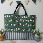☆オーダー品☆　スケボーペンギン柄　レッスンバッグ