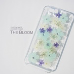 iPhone5/5s ケース 押し花 PaleGreen&White