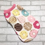 犬☆服☆ハンドメイド★★タンクトップ☆ドーナツ☆S