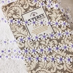 ＊再入荷＊1m 細幅 マーガレット 花 ケミカルレース ブレード パープル系 BK200601 ハンドメイド 手芸 素材 材料
