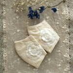 再５販＊夏マスク『レース立体刺繍モチーフ立体マスク』【受注製作】 