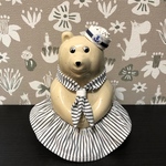 しろくま貯金箱用　夏　水平帽　スカート&スカーフ　３点セット