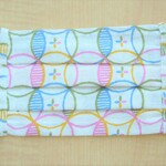 Nо.504【送料無料】プリーツマスク（大人小）白・丸柄
