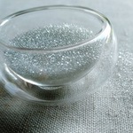 量り売り　30g　微粒　ガラスカレット　クリア丸粒　S197