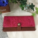 スリムな長財布　ヌメ レザー 財布 本革