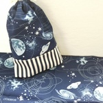 給食セット　☆宇宙柄のコップ袋とランチョンマット☆