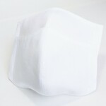 【夏用・２枚組】小学生のためのさらしのマスク・白・大人用小さめ・子供用  