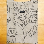ちょっとしたお買い物に♪猫柄エコバッグ