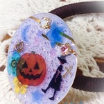 ハロウィンモチーフ　★　ヘアゴム　★　オー・マイ・ランタン！